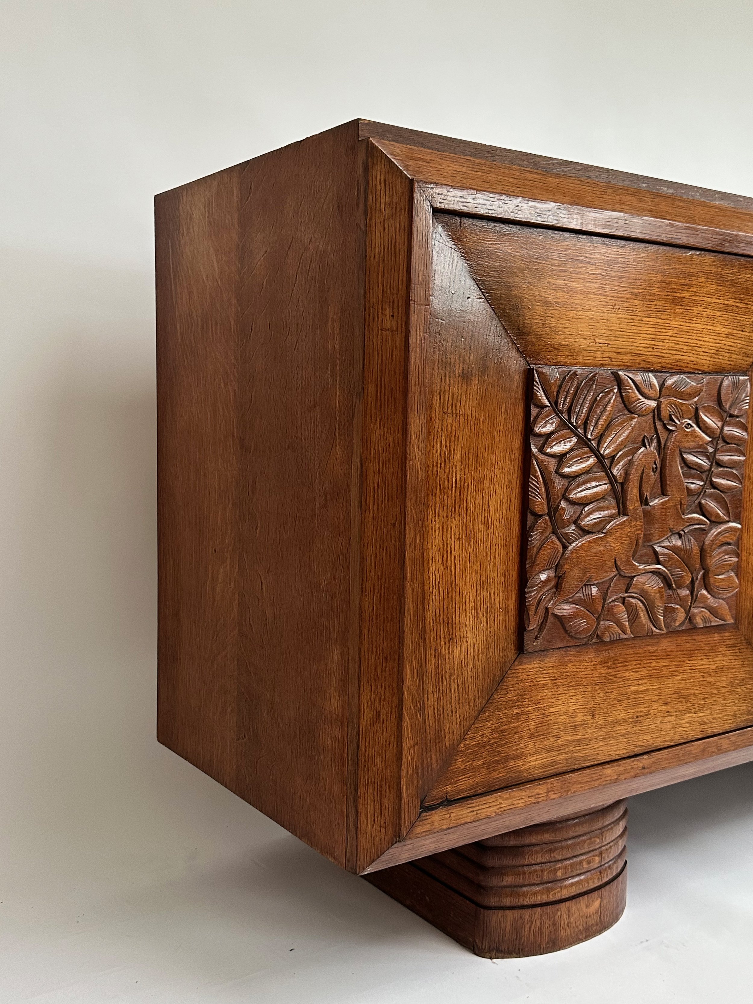 1940's Art Deco Credenza in oak — ANTWERP STUDIO